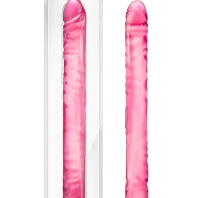 B Yours 18 Inch Double Dildo - Pink