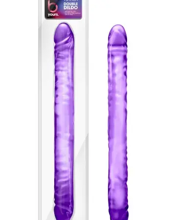 B Yours 18 Inch Double Dildo - Purple