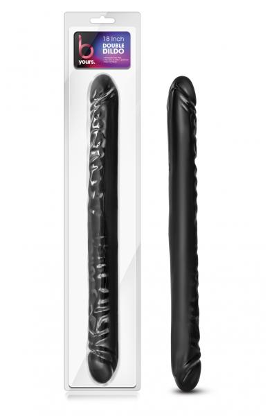 B Yours 18" Double Dildo - Black