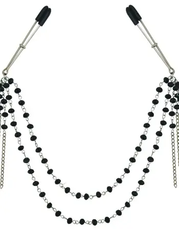 Sincerely Black Jeweled Nipple Clips