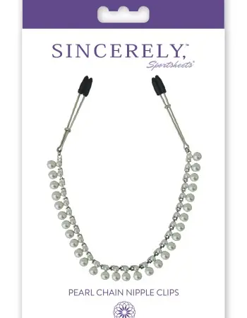 Sincerely Pearl Chain Nipple Clips