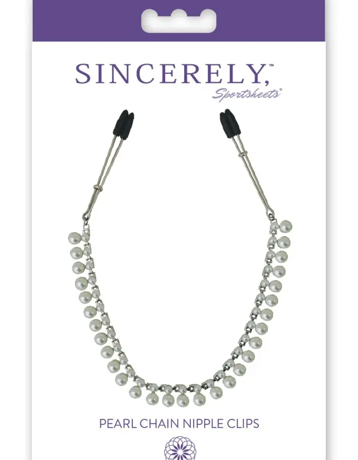 Sincerely Pearl Chain Nipple Clips