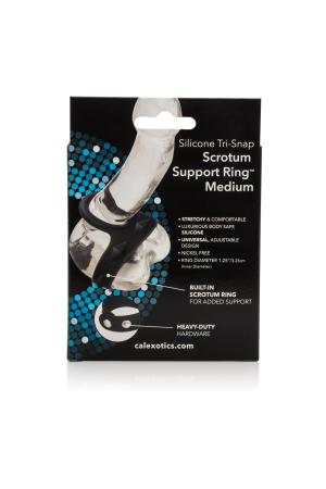 Silicone Tri-Snap Scrotum Support Ring - Medium