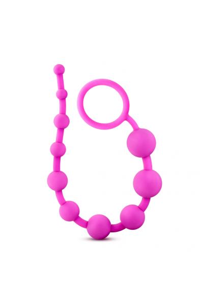 Luxe Silicone 10 Beads - Fuchsia