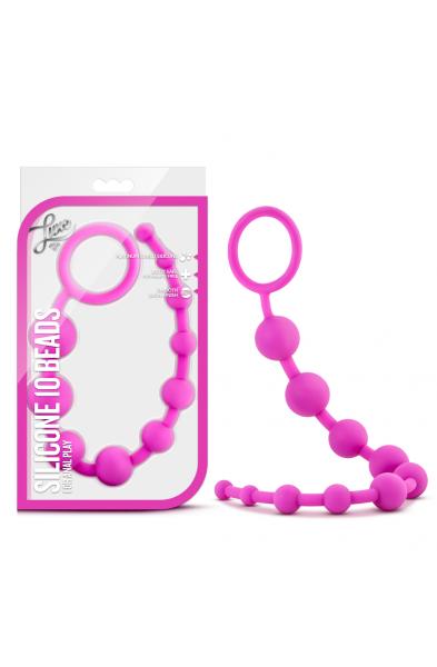 Luxe Silicone 10 Beads - Fuchsia