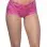 Crotchless Lace Boyshort - Large/extra Large - Pink