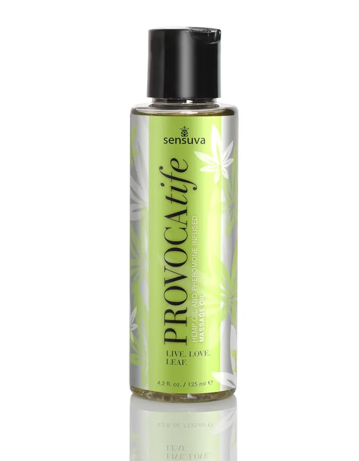 Provocatife Hemp Oil & Pheromone Infused Massage Oil - 4.2 Fl. Oz. / 125 ml