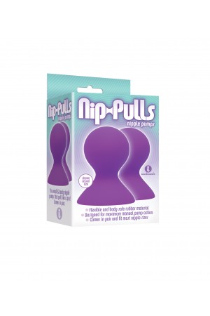 The 9's Silicone Nipple Pumps -  Purple