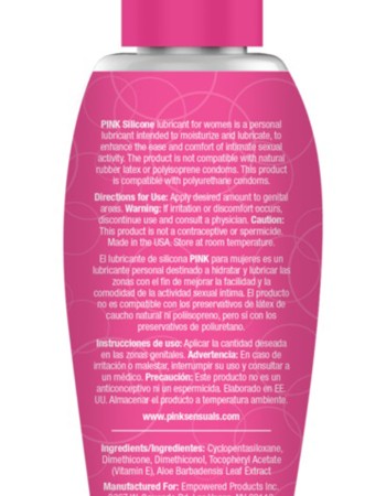 Pink - Silicone Lubricant - 2.8 Oz / 80 ml