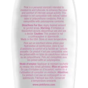 Pink Silicone Lubricant for Women - 4.7 Oz / 140 ml