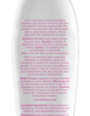 Pink Silicone Lubricant for Women - 4.7 Oz / 140 ml