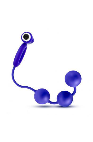 Performance - Penetrator - Anal Beads W/vibrating Cockring - Indigo