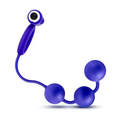 Performance - Penetrator - Anal Beads W/vibrating Cockring - Indigo