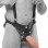 King Cock 10" Hollow Strap-on Suspender System -  Flesh