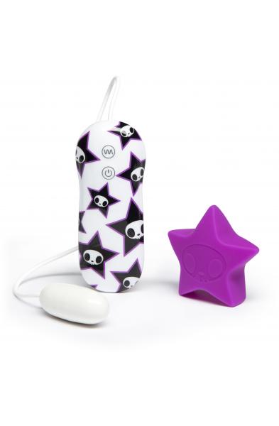 Tokidoki 10 Function Silicone Clitoral Vibrator -  Star - Purple