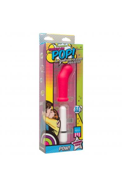 American Pop! Pow! 10 Function Silicone Vibrator - Pink