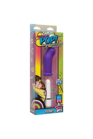 American Pop! Pow! 10 Function Silicone Vibrator - Purple