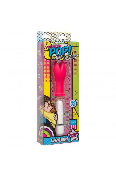 American Pop! Whaam! 10 Function Silicone Vibrator - Pink