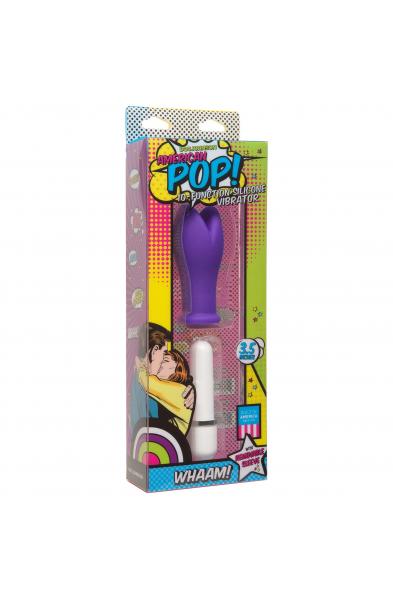 American Pop! Whaam! 10 Function Silicone Vibrator - Purple