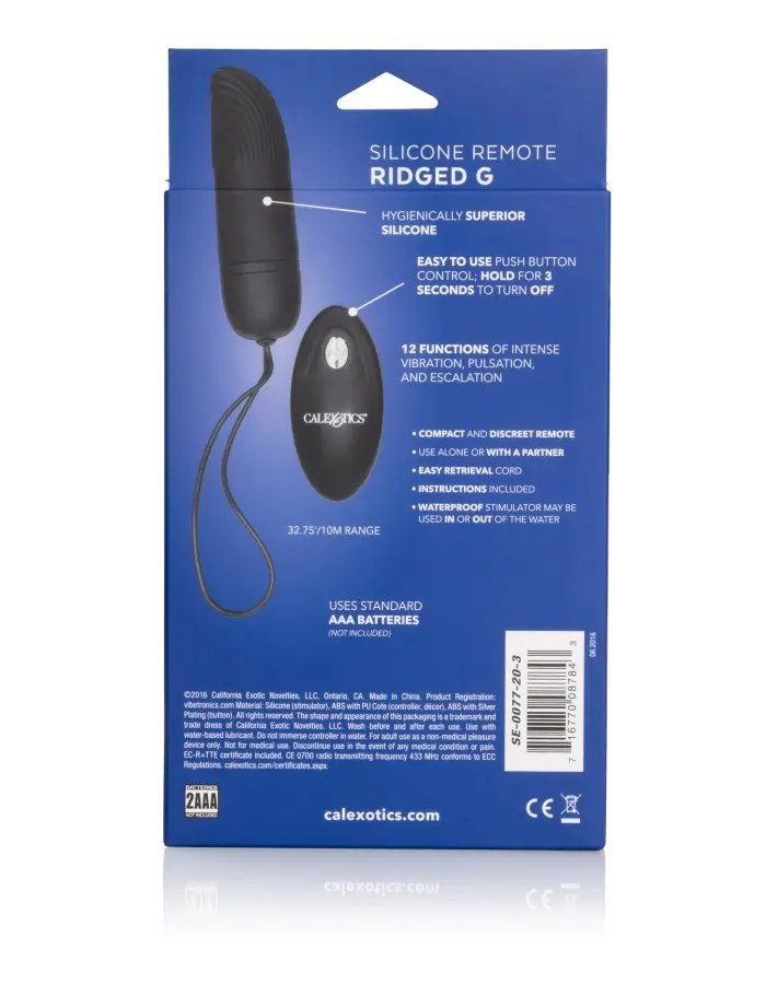 Silicone Remote Ridged G