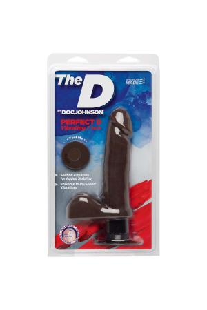 The D - Perfect D Vibrating 7" - Chocolate