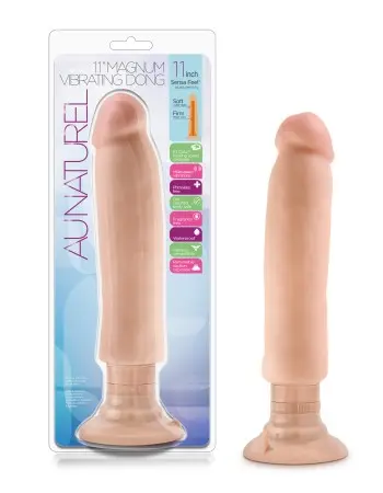 Au Naturel - 11 Inch Sensa Feel Magnum Vibrating Dong - Beige
