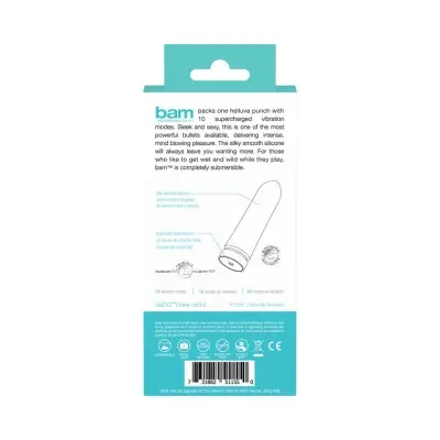 Bam Rechargeable Bullet - Tease Me Turquoise