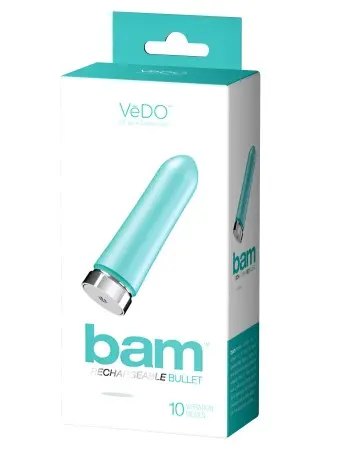 Bam Rechargeable Bullet - Tease Me Turquoise