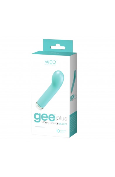 Gee Plus Rechargeable Mini Vibe - Tease Me Turquoise