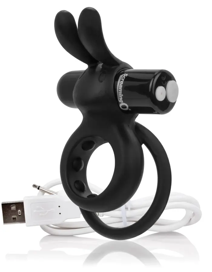Charged Ohare Rechargeable Rabbit Vibe - Black