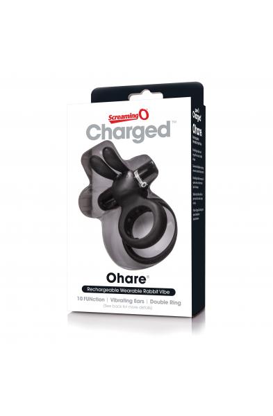 Charged Ohare Rechargeable Rabbit Vibe - Black