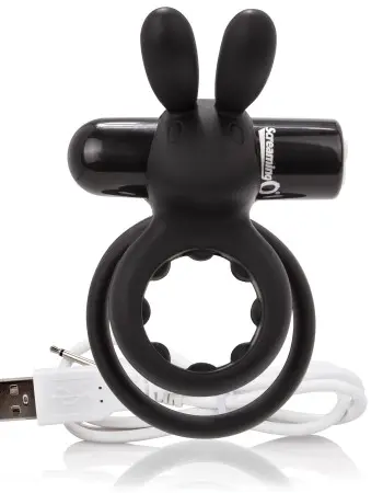 Charged Ohare Rechargeable Rabbit Vibe - Black