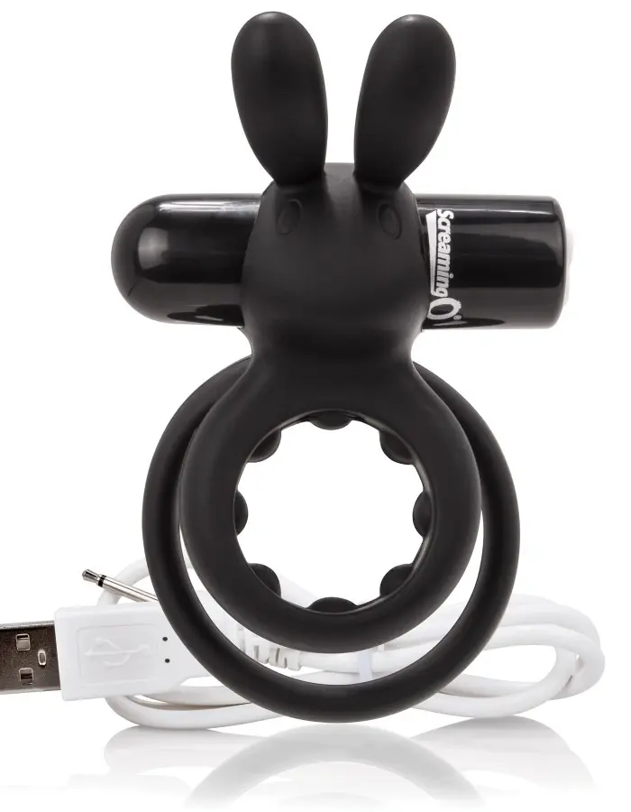 Charged Ohare Rechargeable Rabbit Vibe - Black