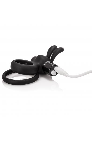 Charged Ohare Rechargeable Rabbit Vibe - Black