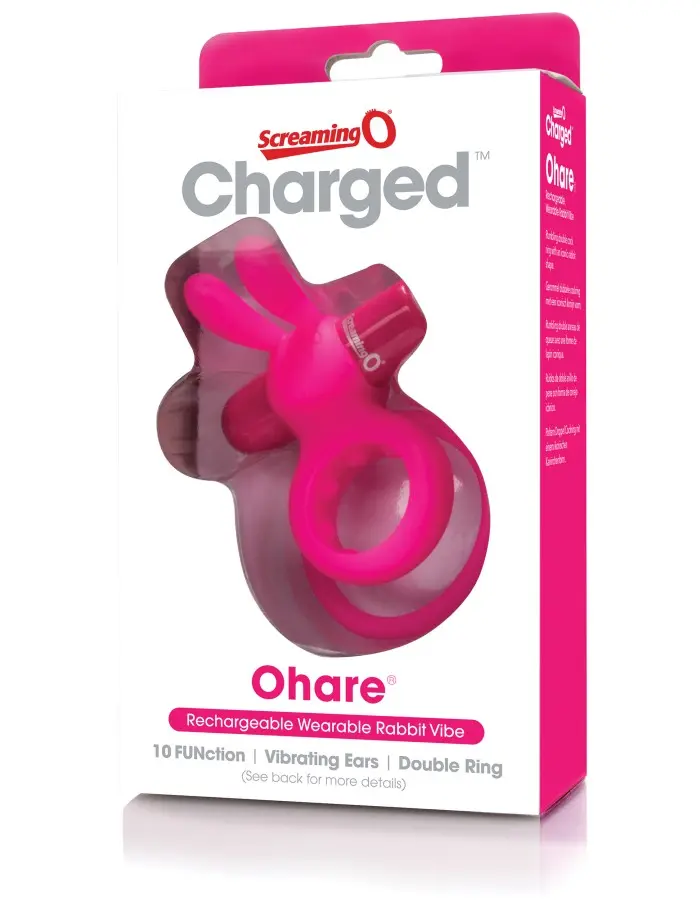Charged Ohare Rechargeable Rabbit Vibe - Pink