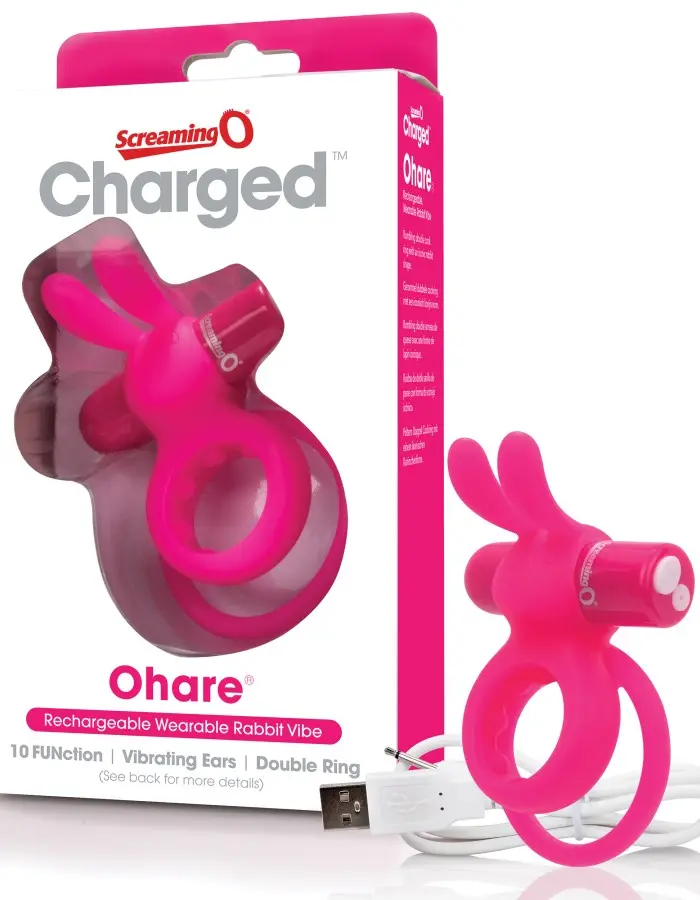 Charged Ohare Rechargeable Rabbit Vibe - Pink