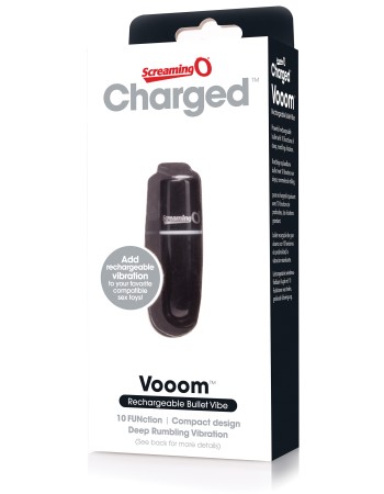 Charged Vooom Rechargeable Bullet Vibe - Black