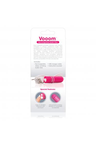 Charged Vooom Rechargeable Bullet Vibe - Pink