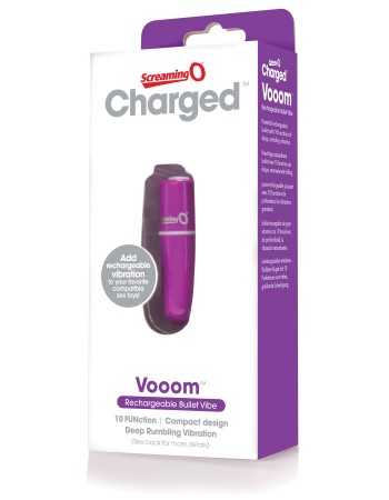 Charged Vooom Rechargeable Bullet Vibe - Purple