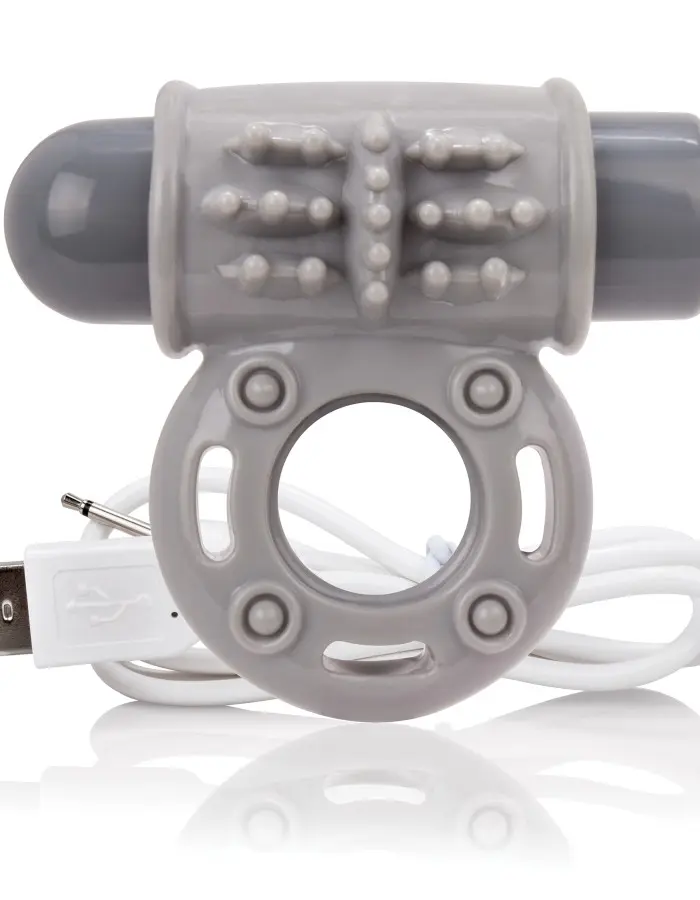 Charged Owow Rechargeable Vibe Ring - Grey