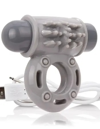 Charged Owow Rechargeable Vibe Ring - Grey