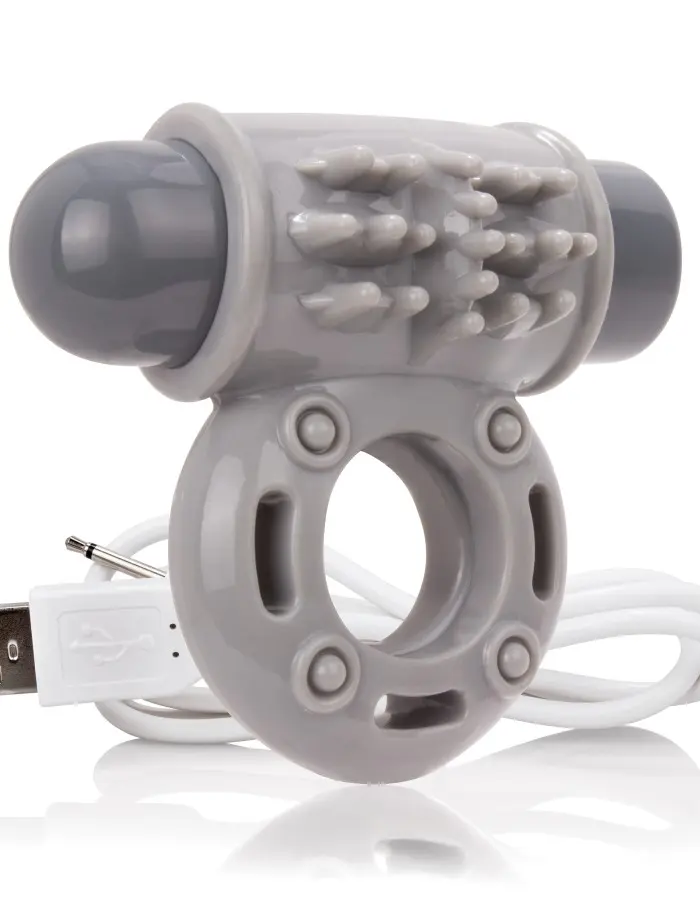 Charged Owow Rechargeable Vibe Ring - Grey