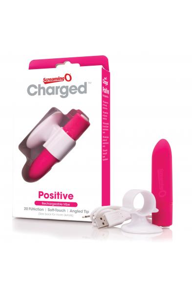 Charged Positive Rechargeable Vibe - Strawberry