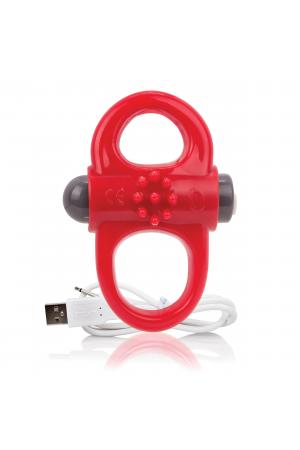 Charged Yoga Rechargeable Vibe Ring - Red