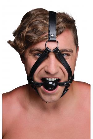 Head Harness + Ball Gag 1.65"