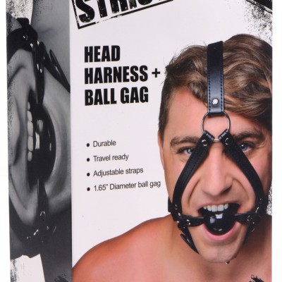 Head Harness + Ball Gag 1.65"