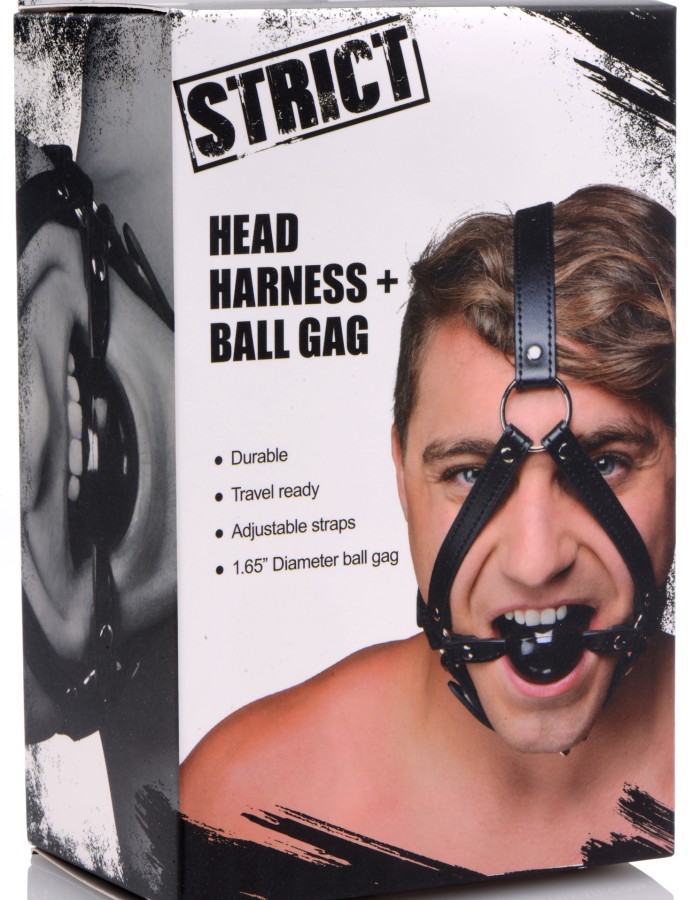 Head Harness + Ball Gag 1.65"