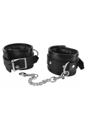 Locking Padded Wrist Cuffs W/chain