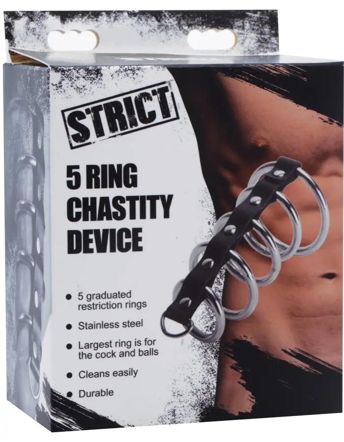 5 Ring Chastity Device