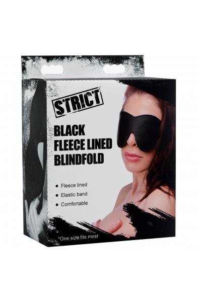 Black Fleece Lined Blindfold